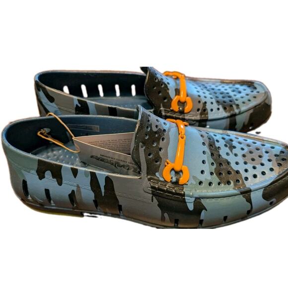 NEW Floafers Chairman Bit  Blue Rubber Camo Loafers Men\'s Size 11 NWT main image 5